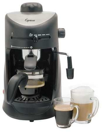 CAPRESSO 303.01 ESPRESSO MACHINE BLACK/SILVER 10 OZ.