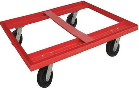 GRAINGER GLOBAL SOURCING 48J084 PALLET DOLLY 48X48 CAP 3600 LB STEEL