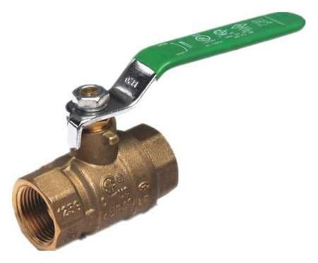 GRAINGER GLOBAL SOURCING 32H994 BALL VALVE LOW-LEAD BRASS 1/4 IN FNPT