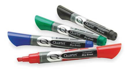 QUARTET 5001MA DRY ERASE MARKER SET,CHISEL,PK4