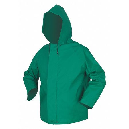 MCR SAFETY 388JHX2 SIZE 2XL GREEN RAIN JACKET