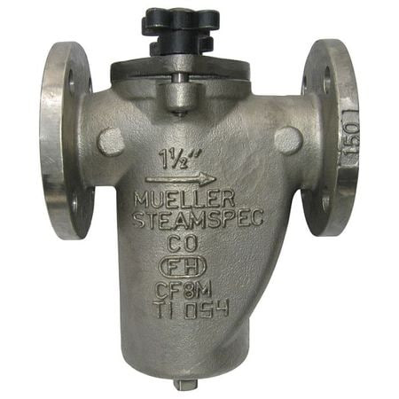 MUELLER STEAM SPECIALTY 3 125F SS BASKET STRAINER 304 SS 3 FLANGED VITON