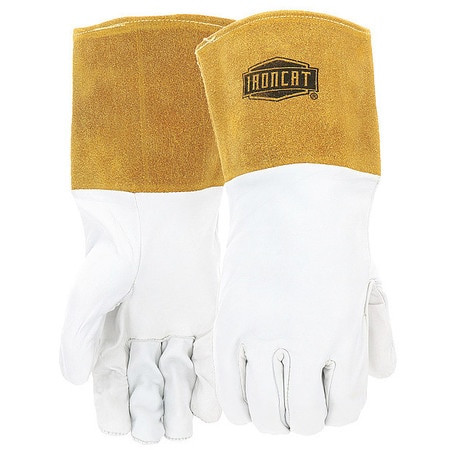 IRONCAT 6141/L WELDING GLOVES COWHIDE PEARL/GOLD PR