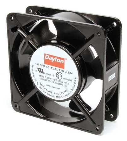 DAYTON 3LE74 AXIAL FAN 230VAC 4-11/16IN H 4-11/16IN W