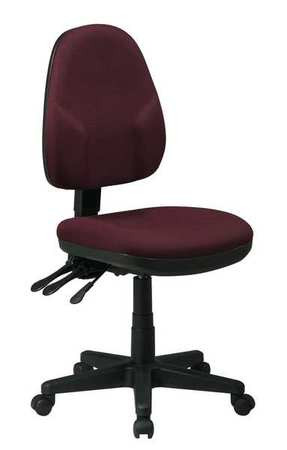 OFFICE STAR 36420-227 DESK CHAIR FABRIC BURGUNDY 15-20 SEAT HT