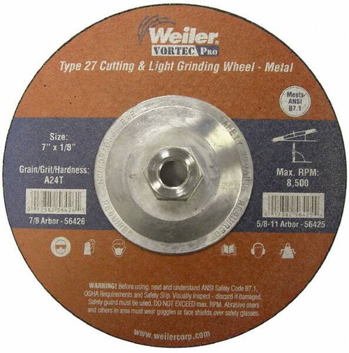 WEILER CORPORATION 56425 T27 7X1/8X5/8T A24T