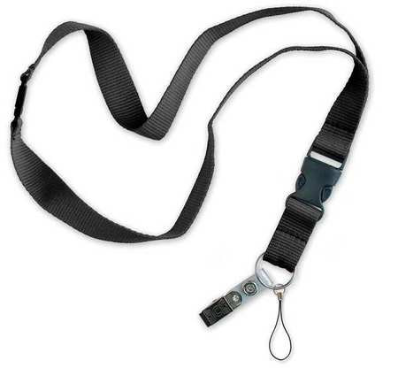 LUCKY LINE PRODUCTS 6412005 KEY ACCESSORY LANYARD BLACK PK5