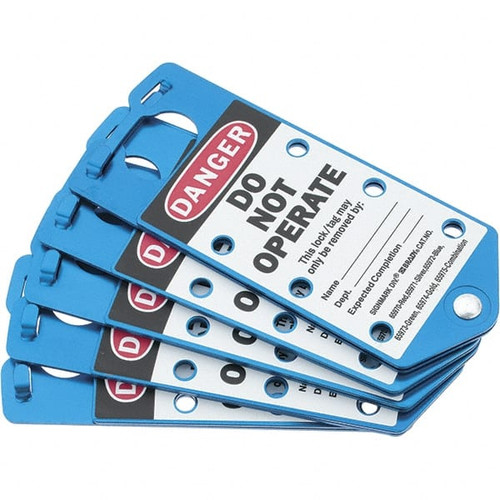 BRADY SPC ABSORBENTS 65972 LOCKOUT HASP,6 LOCK,BLUE,PK5