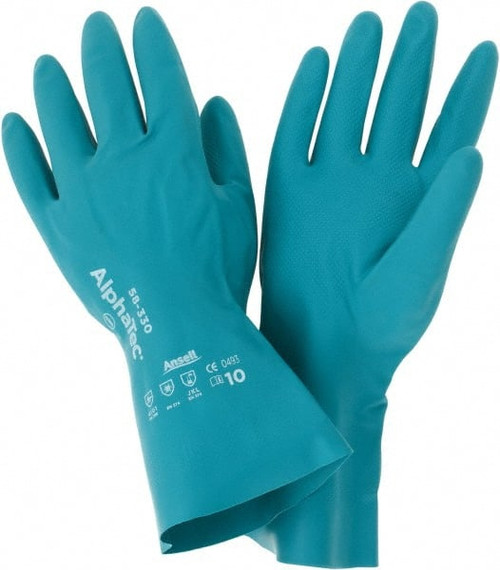 ANSELL 58-330-10 MEDDTY 26MIL NITRILE PALM GAUNTLET TOP