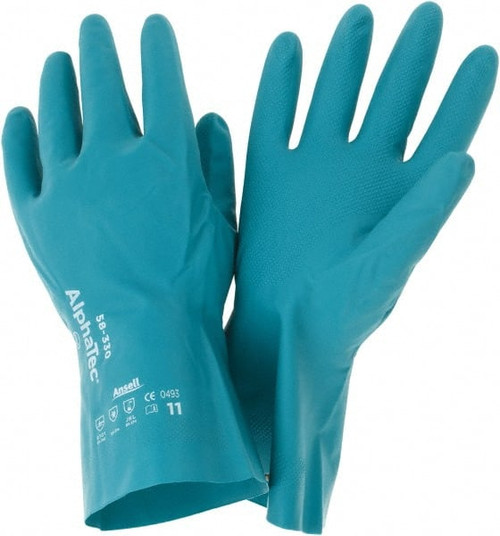 ANSELL 58-330-11 MEDDTY 26MIL NITRILE PALM GAUNTLET TOP