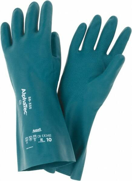 ANSELL 58-335-10 HVYDTY 31MIL NITRILE PALM GUANTLET TOP