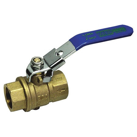 GRAINGER GLOBAL SOURCING 6GD07 BRASS BALL VALVE INLINE FNPT 3/8 IN