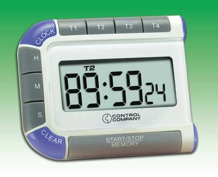 TRACEABLE 7074 DIGITAL TIMER 3/4 IN LCD 4 CHANNELS