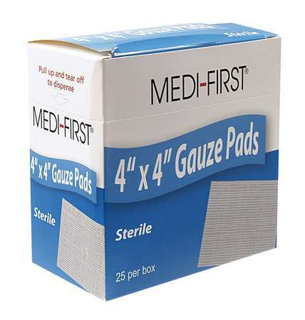 MEDIQUE PRODUCTS INC. 62073 GAUZE PAD STERILE 12 PLY COTTON PK25