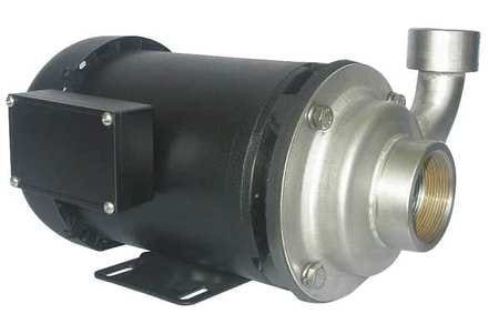 DAYTON 4JMX9 CNTRFUGPMP,304SSTL,3P,1 1/2IN,3HP,150GPM