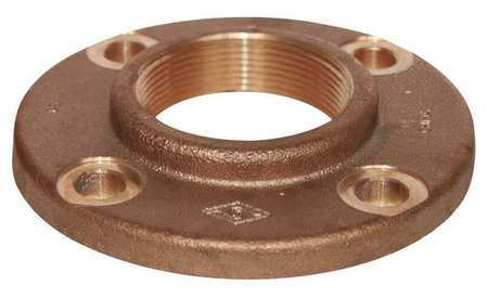GRAINGER GLOBAL SOURCING 4TJK2 FLANGE 1 1/2 X 5 IN L RED BRASS