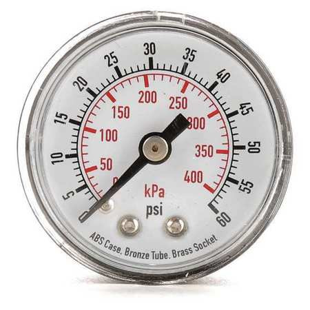 GRAINGER GLOBAL SOURCING 4FLZ5 D1335 PRESSURE GAUGE 0 TO 30 PSI 0 TO 20