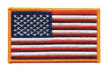 HEROS PRIDE 7362 EMBROIDERED PATCH U.S. FLAG DARK GOLD