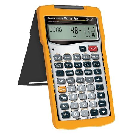 CALCULATED INDUSTRIES 4065 MASTER PRO CONSTRUCTION CALCULATOR, WITH