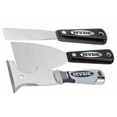 HYDE TOOLS 48911 PUTTY KNIFE/PAINTERS TOOL SET 3 PC.