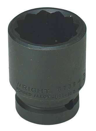WRIGHT TOOL 67H30 IMPACT SOCKET 3/4 IN DR 15/16 IN 12 PT