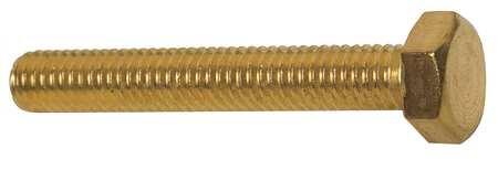 GRAINGER GLOBAL SOURCING 6BA82 HHCS M6-1.00X40MM BRASS PLAIN PK10