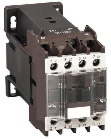 DAYTON 6ECE4 H2463 IEC CONTROL RELAY 2NO/2NC 24VDC 20