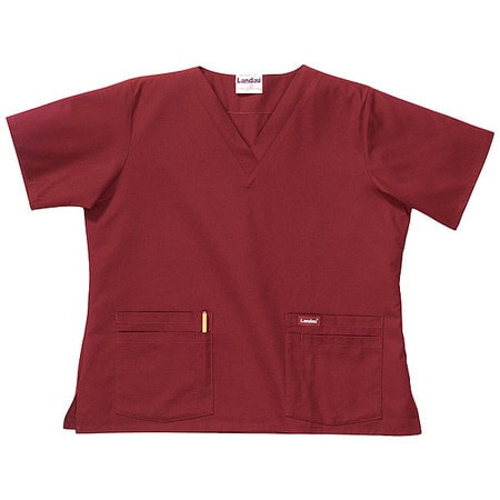 LANDAU 8219RWPXXL SCRUB SHIRT 2XL WINE WOMENS