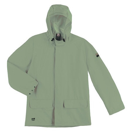 HELLY HANSEN 70129_480-4XL H4047 RAIN JACKET PVC/POLYESTER ARMY GRE