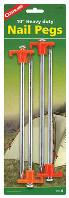 COGHLAN'S LTD 8312 TENT PEGS, 10-IN. 4-PK.
