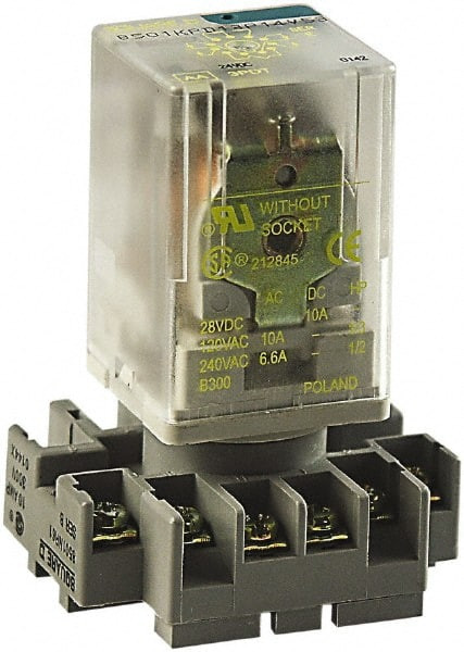 SQUARE D 8501NR61 RELAY SCKET STANDRD OCTAL 11 PIN 2.37 L