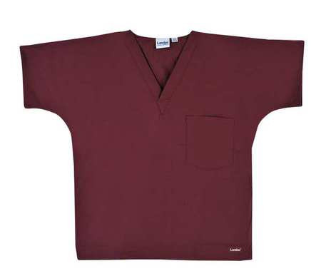 LANDAU 7502RWPSM SCRUB SHIRT S WINE UNISEX