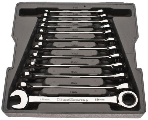 GEARWRENCH 9412 12PC METRIC RATCHETING WRENCH SET