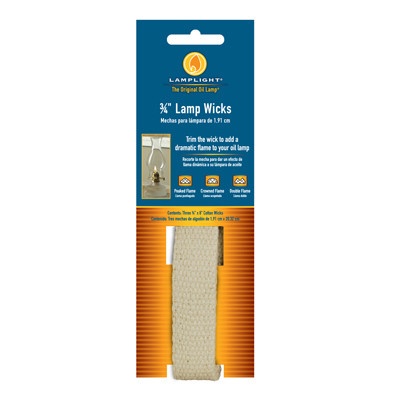 LAMPLIGHT FARMS 99963 3-PACK 3/4-INCH FLAT REPLACEMENT WICK