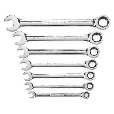GEARWRENCH 9317 WRENCH/RATCHET SET SAE 7PC