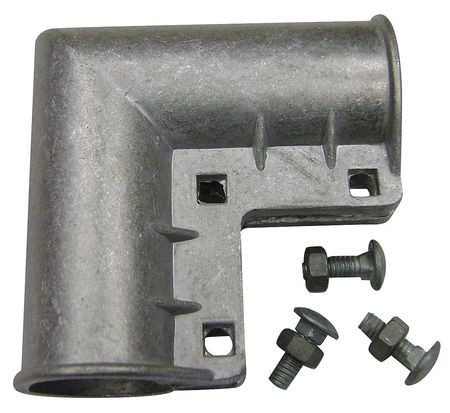 GRAINGER GLOBAL SOURCING 4LVH1 GATE ELBOW ALUMINUM FITS 1-3/8 IN DIA.