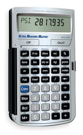 CALCULATED INDUSTRIES 8025 CONSTRUCTION CALCULATOR,7.0X1.0X5.0 IN