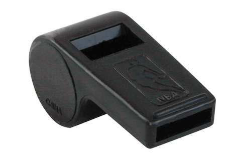 SPALDING, AAI 8304SR WHISTLE PLASTIC BLACK WITH LANYARD