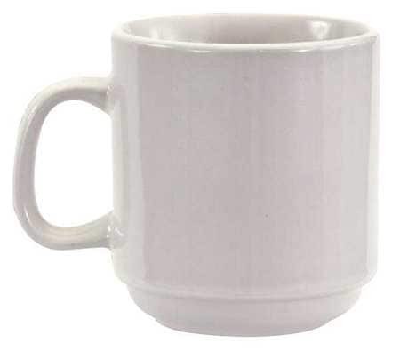 CRESTWARE AL15 MUG STACKABLE BRIGHT WHITE 10 OZ. PK36