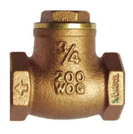 HAMMOND VALVE 967 1 1/2 SWING CHECK VALVE BRASS 1-1/2 IN. FNPT