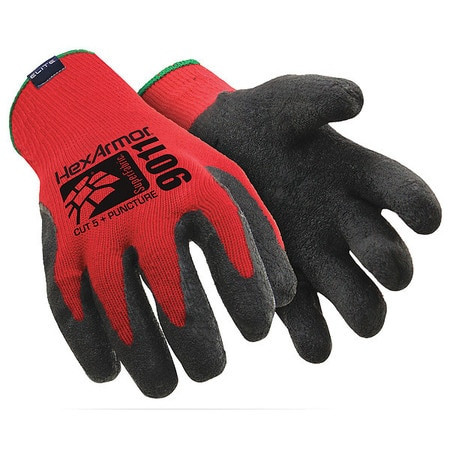 HEXARMOR 9011-8 D2063 CUT RESISTANT GLOVES RED/BLACK M P