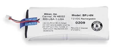 RITRON BPJ-6N BATTERY PACK NICD 7.2V FOR JOBCOM