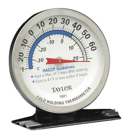 TAYLOR BRANDS 5981N FOOD SRVC THRMOMTR -30 TO 70DEG.F