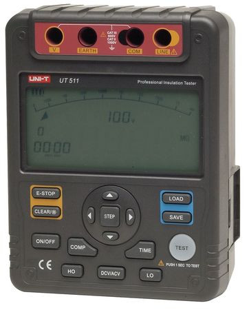 GRAINGER GLOBAL SOURCING 5URG2 BATTERY OPERATED MEGOHMMETER 1000VDC