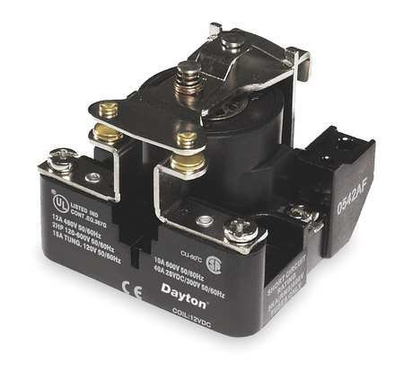 DAYTON 5X851 H8153 OPEN POWER RELAY 4 PIN 240VAC SPST