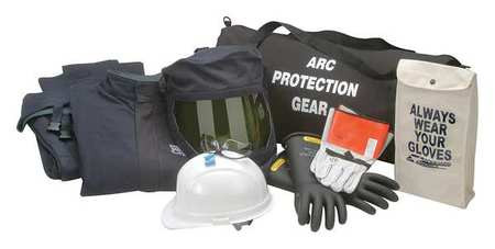 CHICAGO PROTECTIVE APPAREL AG-43-3XL ARC FLASH JACKET AND BIB KIT NAVY 3XL