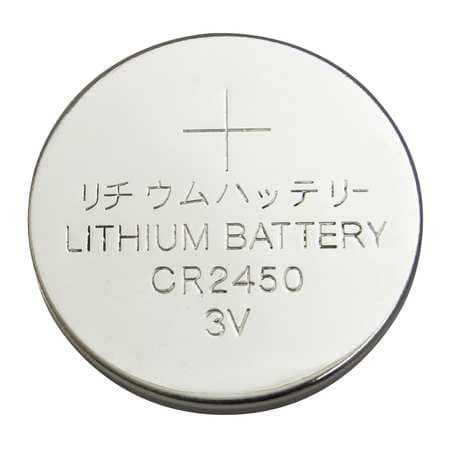 GRAINGER GLOBAL SOURCING 5HXG6 COIN CELL 2450 LITHIUM 3V