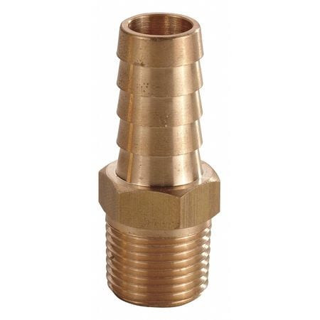 GRAINGER GLOBAL SOURCING 6AFL3 HOSE BARB 5/16 IN BARB 1/4 IN MNPT BRASS