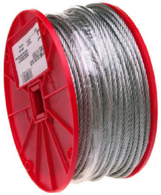 APEX TOOL GROUP 7000227 APEX 1/16 X 500-FT. GALVANIZED CABLE, 7X