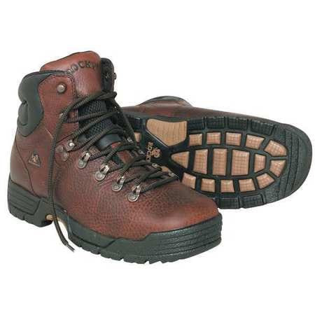 ROCKY 7114 SZ 8M WORK BOOTS PLN INS MENS 8 DEER BRN PR